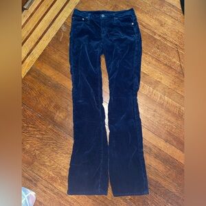 Ag Adriano Goldschmied navy blue bootcut flare Cords corduroy pants
